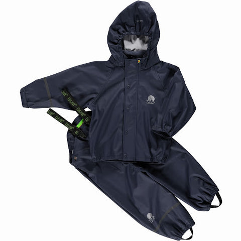 Basic Rainwear Set (Jacket & Pants) in Dark Navy, by CeLaVi