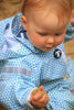 Toddler in Ace Light Blue Rainsuit
