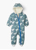 **NEW** Sherpa Lined T-Rex Colour Changing Rainsuit, by Hatley