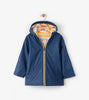 Navy and Yellow Stripe Lining Hatley Rain Jacket