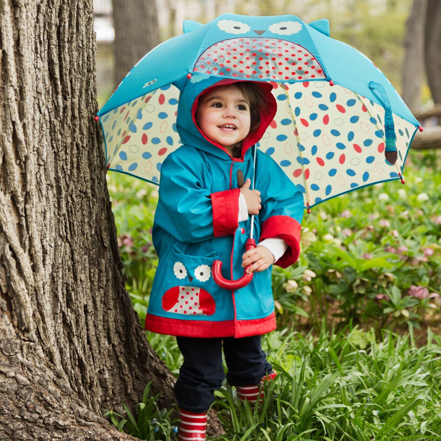 Zoo Little Kids Raincoat Owl by Skip Hop Puddlebug