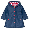 Navy with Red Buttons Hatley Raincoat