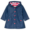 Navy with Red Buttons Hatley Raincoat